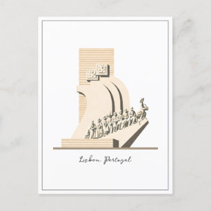 Lissabon Portugal Monument voor de Discoveries Briefkaart