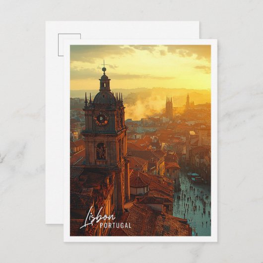 Lissabon Portugal Mooie stad Briefkaart (Voorkant / Achterkant)