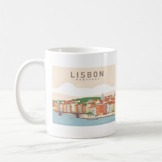 Lissabon Portugal Pastel Travel Design Koffiemok