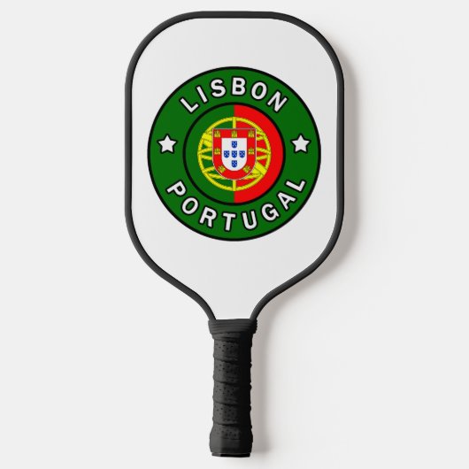Lissabon Portugal Pickleball Paddle (Achterkant)