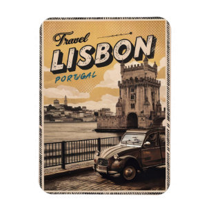  Lissabon Portugal reisgeschenken en souvenirs Magneet