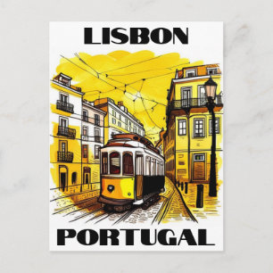 Lissabon Portugal Reizen Briefkaart