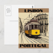 Lissabon Portugal Reizen Briefkaart (Voorkant / Achterkant)