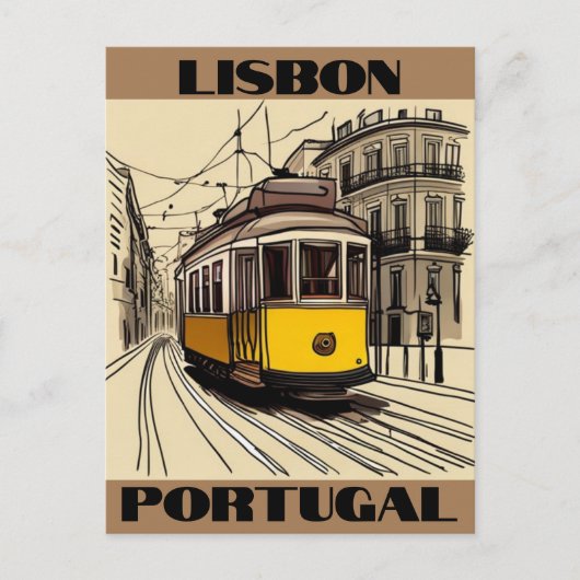 Lissabon Portugal Reizen Briefkaart (Voorkant)