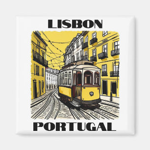 Lissabon, Portugal - Reizen - Magnet Magneet