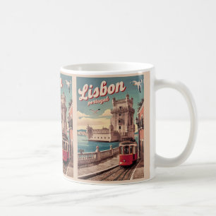  Lissabon Portugal Reizen Tram geschenken Koffiemok