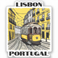Lissabon Portugal Reizen Vinyl Sticker
