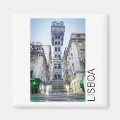Lissabon Portugal Retro Elevator Holiday Souvenir Magneet (Voorkant)