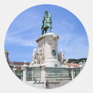 Lissabon, Portugal Ronde Sticker