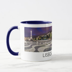 Lissabon Portugal Rossio Square Vakantie Souvenir Mok