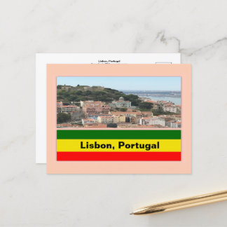 Lissabon, Portugal Skyline Briefkaart