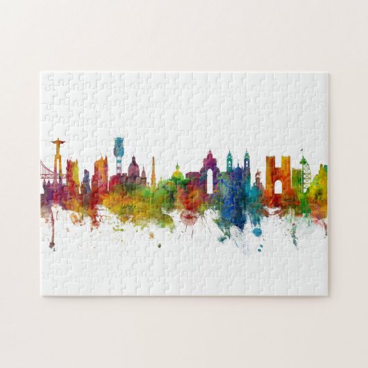 Lissabon Portugal Skyline Legpuzzel (Horizontaal)