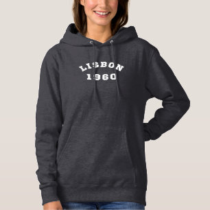 Lissabon Portugal Stad 1960 Vintage Hoodie