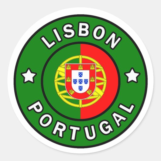 Lissabon Portugal Sticker (Voorkant)
