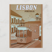 Lissabon Portugal  Style Travel Briefkaart (Voorkant)