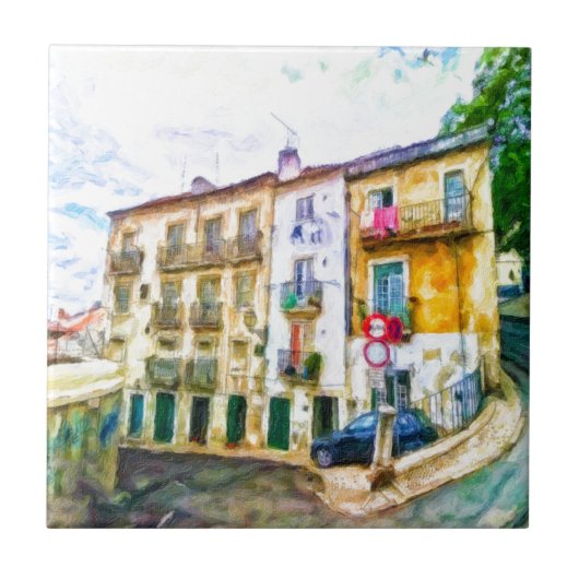 Lissabon Portugal Tegeltje (Voorkant)