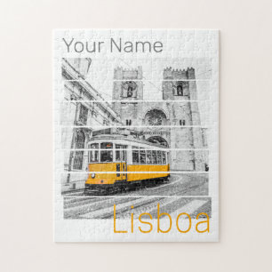 Lissabon Portugal  Vakantietram Souvenir Legpuzzel