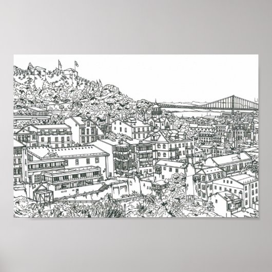 Lissabon Poster (Voorkant)