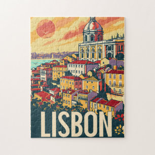 Lissabon Reisadvertentie Legpuzzel