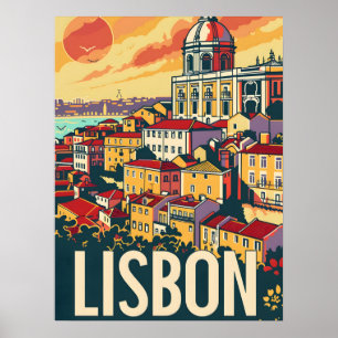 Lissabon Reisadvertentie Poster