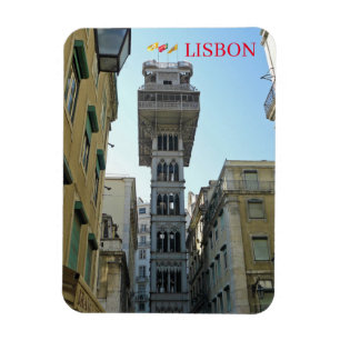 Lissabon Santa Justa Lift fridge magnet Magneet