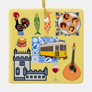 Lissabon Stadssymbolen Keramisch Ornament