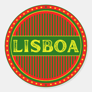 Lissabon Stadstrots Embleem – Portugese Identiteit Ronde Sticker
