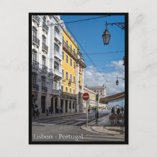 Lissabon Street, Portugal Briefkaart
