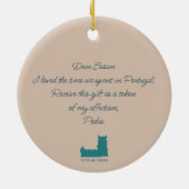 Lissabon Tower van Belem in het klassieke postermo Keramisch Ornament (Achterkant)