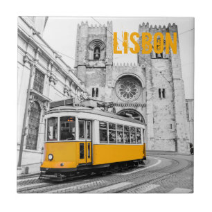 Lissabon Tram Portugal  streetcar Tegeltje