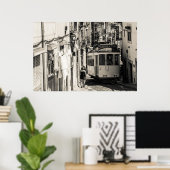 Lissabon-tram Poster (Thuiskantoor)