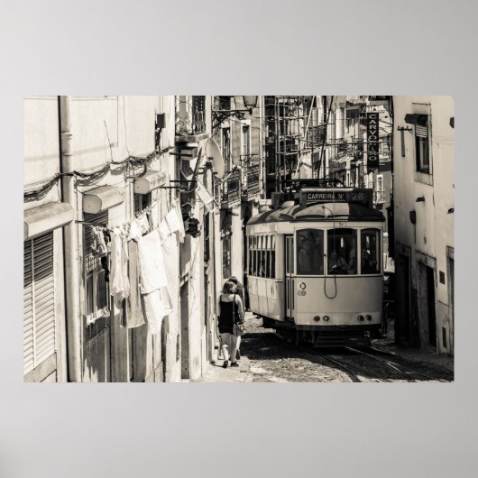 Lissabon-tram Poster (Voorkant)