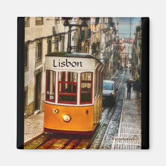 Lissabon trammagneet magneet (Voorkant)