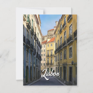 Lissabon Travel briefkaart