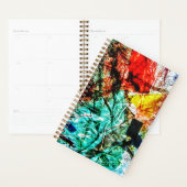 Lisse bleu abstrait planner, motif en plastique ca (Devant avec enveloppe)