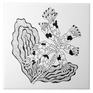 Listakora Flower Ceramic Trivet/Tile Tegeltje