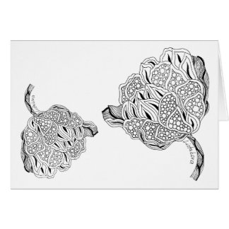 Listakora-ventilatorkaart met envelop