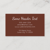 Liste de cheveux Carte de visite Salon de beauté M (Dos)