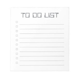 Liste de choses à faire - Bloc-notes de 40 pages