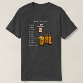 Liste de contrôle BBQ (avant) TShirt (Design devant)