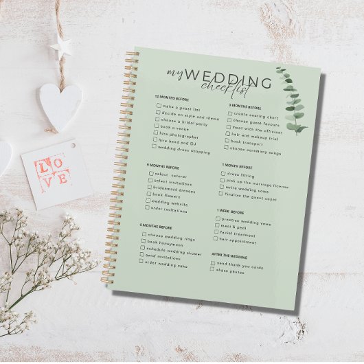 Liste de contrôle mariage