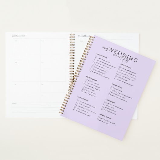 Liste de contrôle mariage (Devant avec enveloppe)