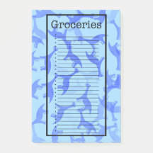 Liste de courses Post-it Dinosaures