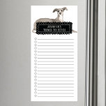 Liste de magasins Greyhound Italien Bloc-notes mag<br><div class="desc">Des choses adorables pour aller chercher un chien italien Greyhound avec un cadre en tableau noir personnalisé avec votre nom.</div>