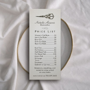 Liste de prix Antique salle de ciseaux Vintage p