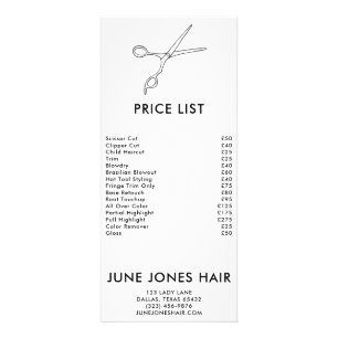 Liste de prix Ciseaux de cheveux Styliste minimali