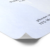 Liste de prix d'aquarelle moderne Affiche (Coin)