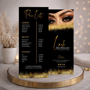 Liste de prix de Black & Gold Lash Tech Beauté d