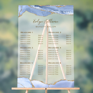 Liste de prix de l'agate bleu barbeau