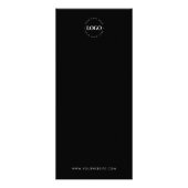 Liste de prix des services minimalistes avec logo (Dos)